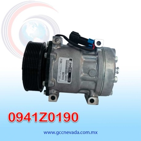 COMPRESOR 709 SD7H15 4485 FREIGHTLINER TOMA VERTICAL R-134-A T/P 8PK 12V SANDEN USA