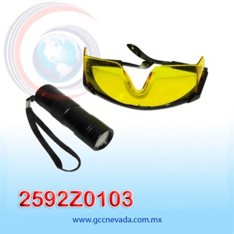 LINTERNA UNIV P/DETECTAR FUGA C/LENTES (30 LUCES) ASIA
