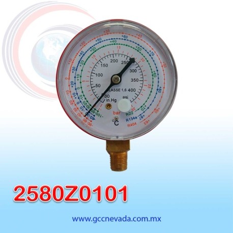 RELOJ UNIV DE MANOMETRO R-134-A ALTA ASIA