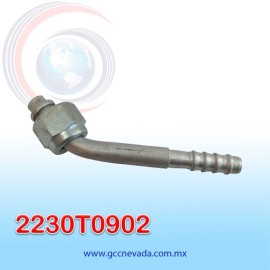 FITTING UNIVERSAL O-RING  06 (5/16") 45º R/MILIMETRICA ACERO IMP