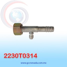 FITTING UNIVERSAL ORING  10 (1/2") RECTO C/CARGADOR T/ACERO ( PAQ 10)