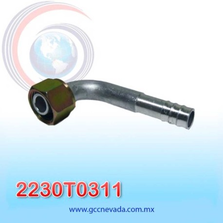 FITTING UNIVERSAL O-RING  10 (1/2") 90° T/ACERO NEVADA ASIA