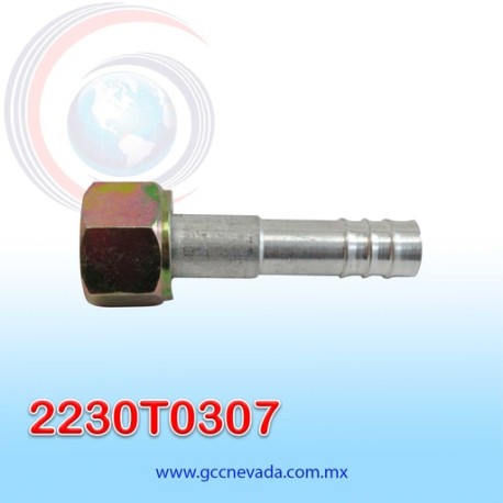 FITTING UNIVERSAL ORING  10 (1/2") RECTO T/ACERO NEVADA (PAQ 10) ASIA