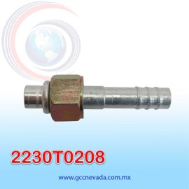 FITTING UNIVERSAL ORING  08 (13/32") RECTO T/ACERO ( PAQ 10) ASIA