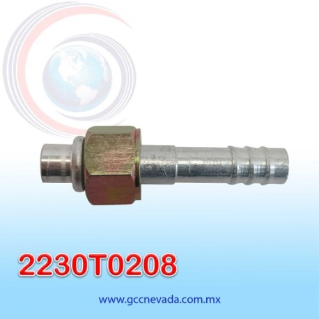 FITTING UNIVERSAL ORING  08 (13/32") RECTO T/ACERO ( PAQ 10) ASIA
