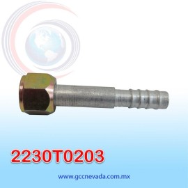 FITTING UNIVERSAL ORING  08 (13/32") RECTO T/ACERO (PAQ 10) IMP