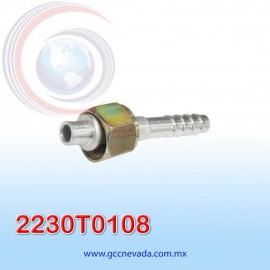FITTING UNIVERSAL ORING  06 (5/16") RECTO T/ACERO (PAQ 10) ASIA