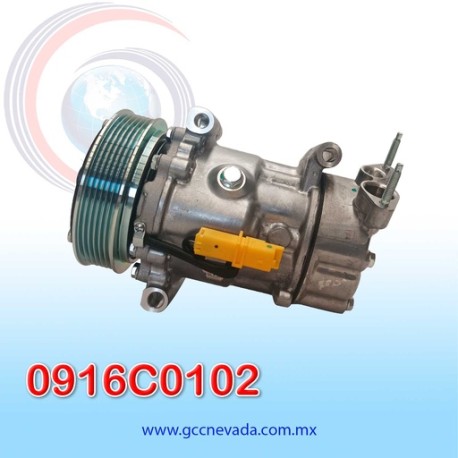 COMPRESOR PEUGEOT 206 SD6V12 / MINI COOPER AÑO 07/16 / COOPER PACEMAN / COUNTRYMAN 11/16 R-134-A 6PK ASIA