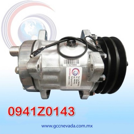 COMPRESOR 709 SD7H15 TOMA HORIZONTAL O-RING R-134-A 8 OREJAS 2A 132MM 12V NEVADA ASIA