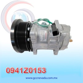 COMPRESOR 709 SHD7H15 4487/4726 TOMA HORIZONTAL MUFFLER PAD GK R-134-A 8 OREJAS 8PK 132MM 24V NEVADA ASIA